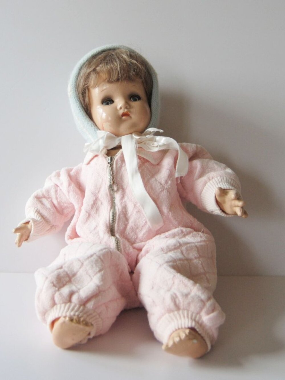 Vintage Madame Alexander Little Genius Cloth Composition Baby Doll 18" 1930-1940